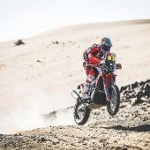 Sam Sunderland startete auf der zweiten Etappe der Rallye Dakar 2022 als Sechster und zeigte eine fehlerfreie Fahr- und Navigationsleistung.